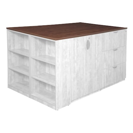 Kobe Regency Legacy Stand Up Quad with Bookcase End Top- Cherry TSUTR8546CH